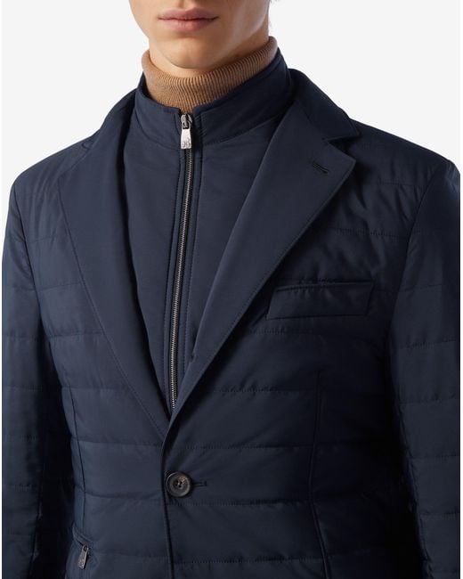 Giacca Trapuntata di Corneliani in Blue da Uomo