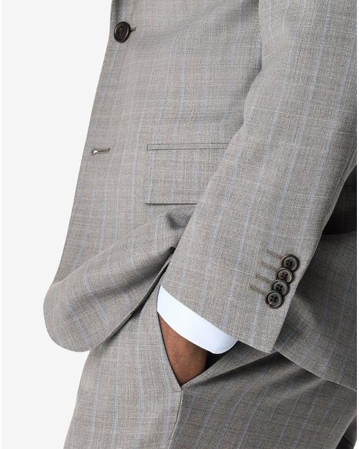 Corneliani Gray Naturally Stretch Wool Suit for men