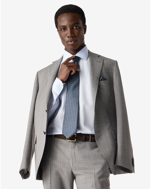 Corneliani Gray Naturally Stretch Wool Suit for men