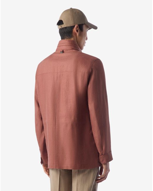 Field Jacket Color Ruggine di Corneliani in Brown da Uomo