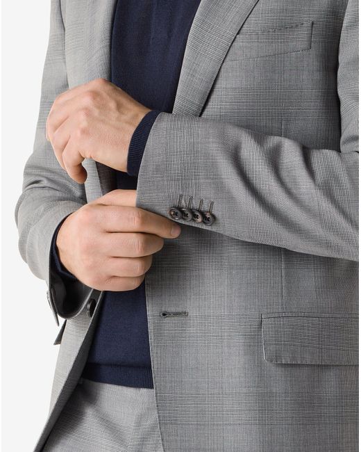 Corneliani Gray Pure Wool Suit for men
