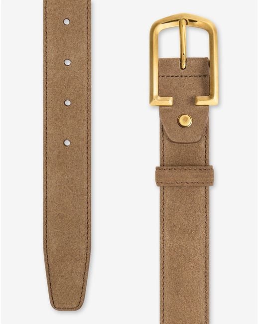 Corneliani Natural Light Suede Belt for men