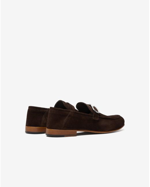 Corneliani White Suede Loafers for men