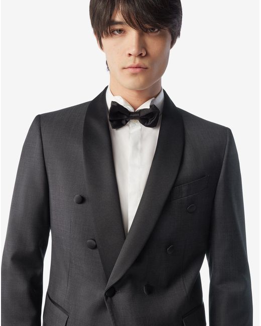 Corneliani Black Dark Pure Wool Tuxedo for men