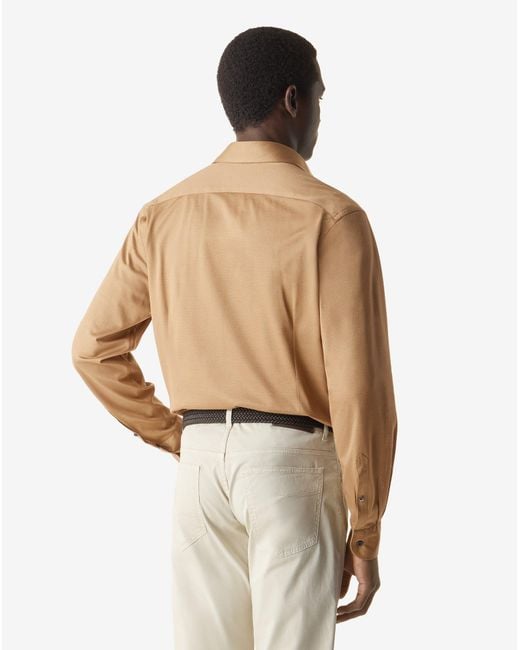 Corneliani Natural Light Jersey Shirt for men