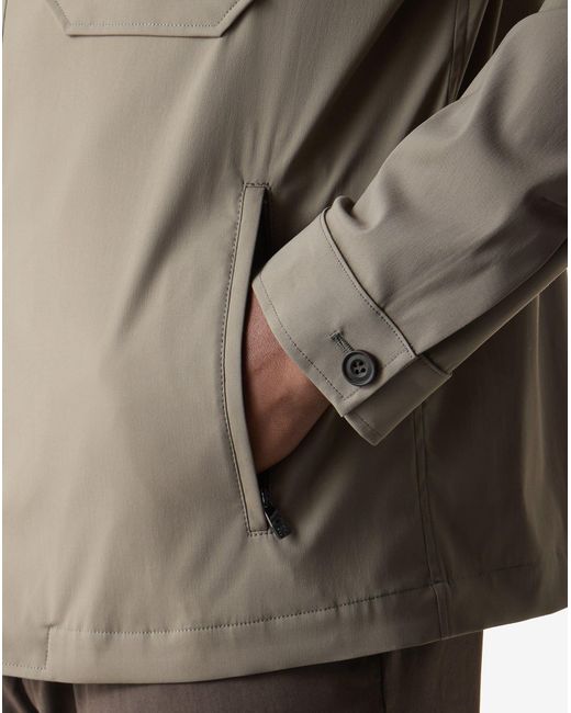 Corneliani Gray Technical Wool Overshirt for men