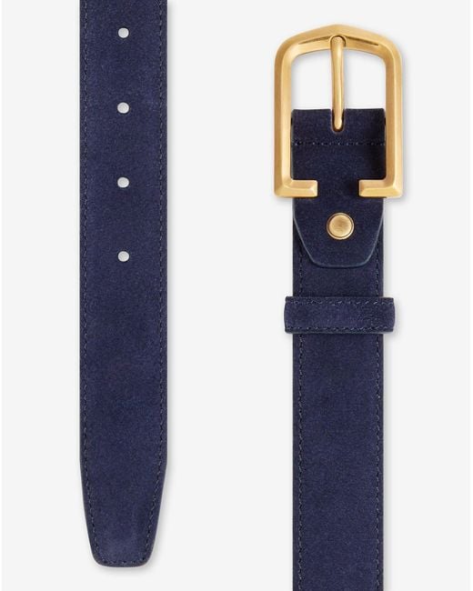 Corneliani Blue Suede Belt for men