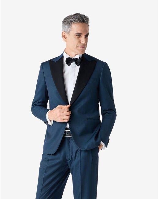 Corneliani Blue Octane Pure Wool Tuxedo for men