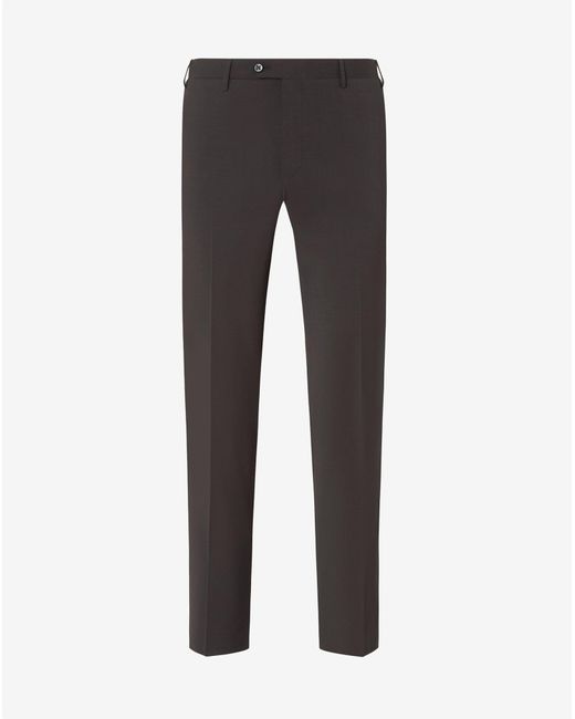 Corneliani Gray 120's Stretch Wool Trousers for men