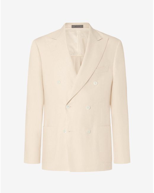 Corneliani Natural Linen And Lyocell Jacket for men