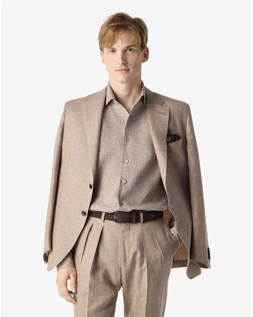 Corneliani Natural Pure Linen Shirt for men