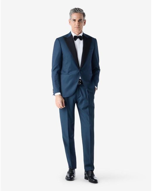 Corneliani Blue Octane Pure Wool Tuxedo for men