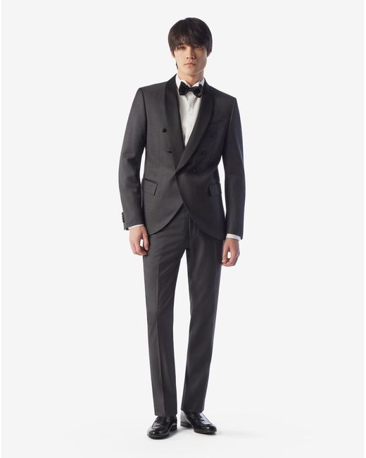 Corneliani Black Dark Pure Wool Tuxedo for men