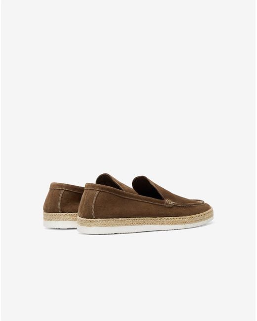 Corneliani White Suede Loafers for men