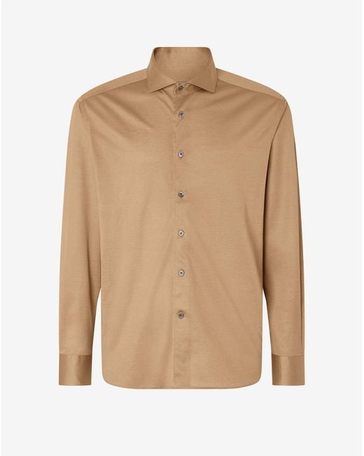 Corneliani Natural Light Jersey Shirt for men