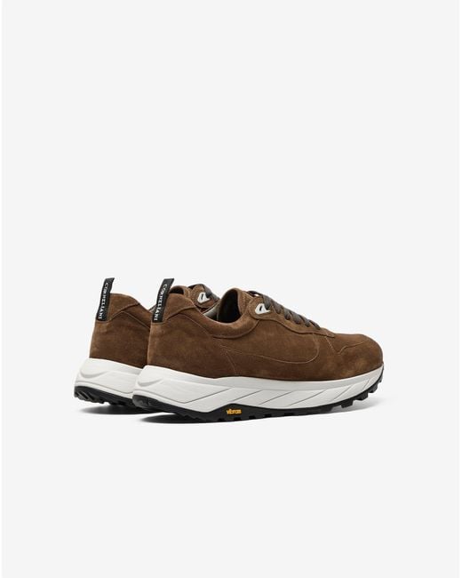 Corneliani White Suede Running Shoes for men