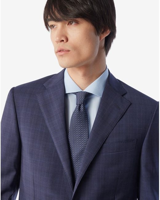 Corneliani Blue Tropical Wool Suit for men