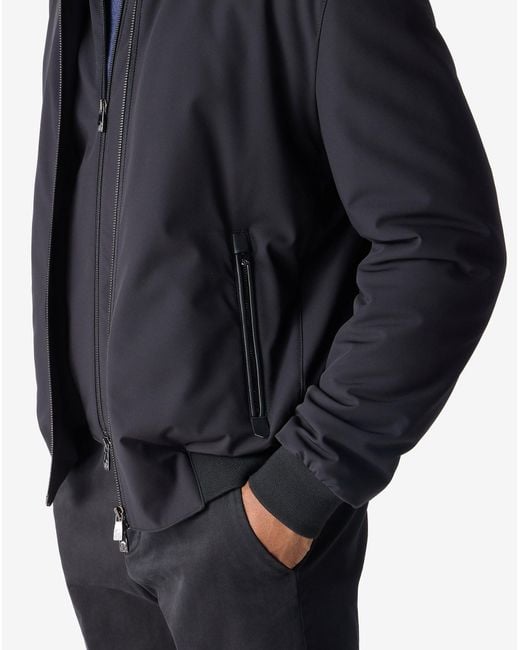 Corneliani Blue Stretch Technical Fabric Jacket for men