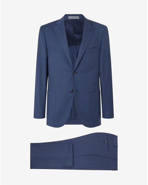 Corneliani Blue Pure Wool Suit for men