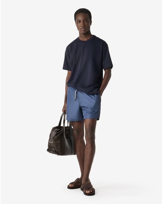 Corneliani Blue Short Swimming Trunks for men