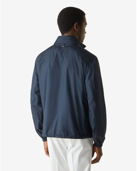 Corneliani Blue Ultra Light Technical Fabric Jacket for men