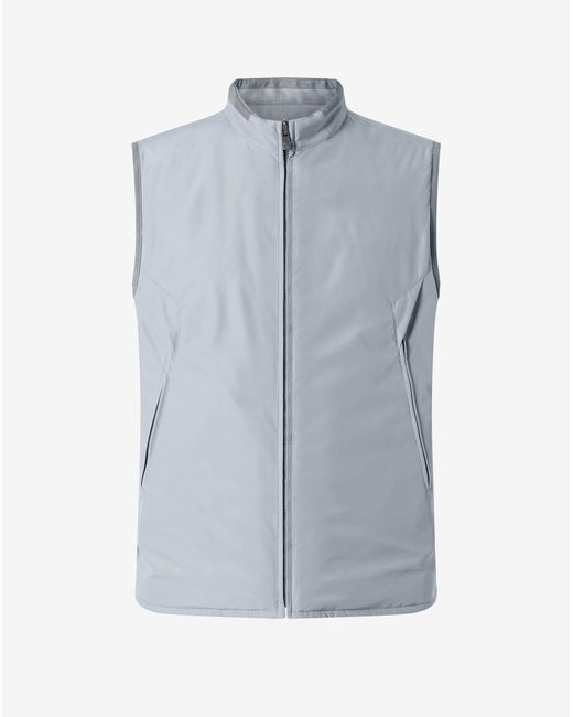 Corneliani Blue Reversible Padded Waistcoat for men