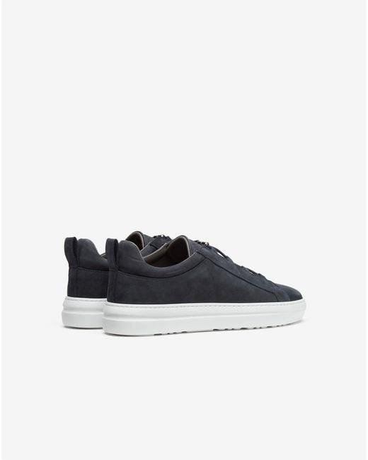 Corneliani Blue Nabuk Trainers for men