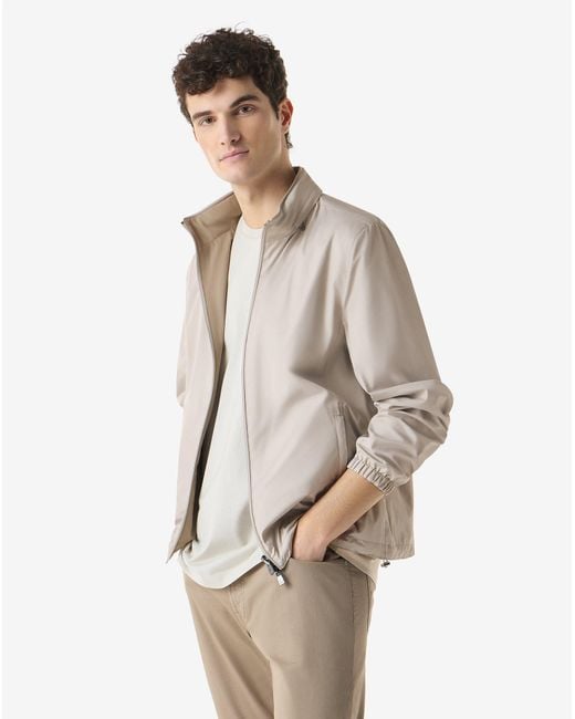 Corneliani Natural Jacket Made From Ultra Light Technical Fabric for men