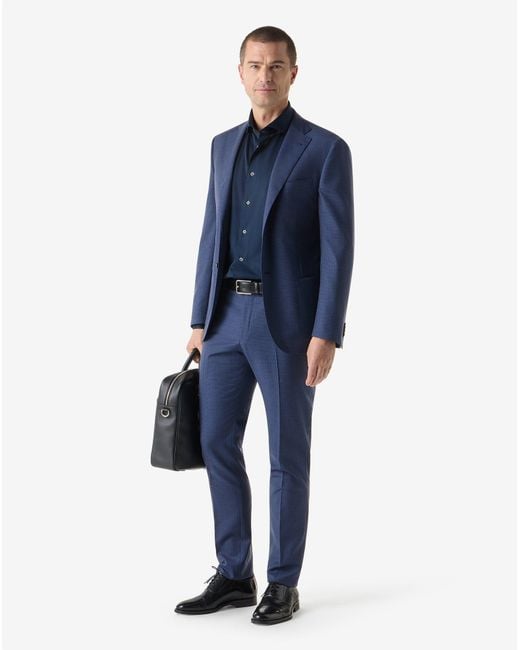 Corneliani Blue Pure Wool Suit for men