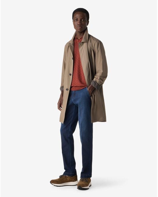 Corneliani Blue Denim Chino Trousers for men