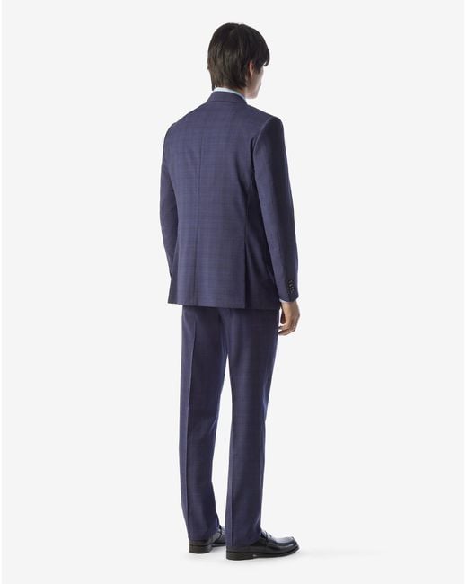 Corneliani Blue Tropical Wool Suit for men