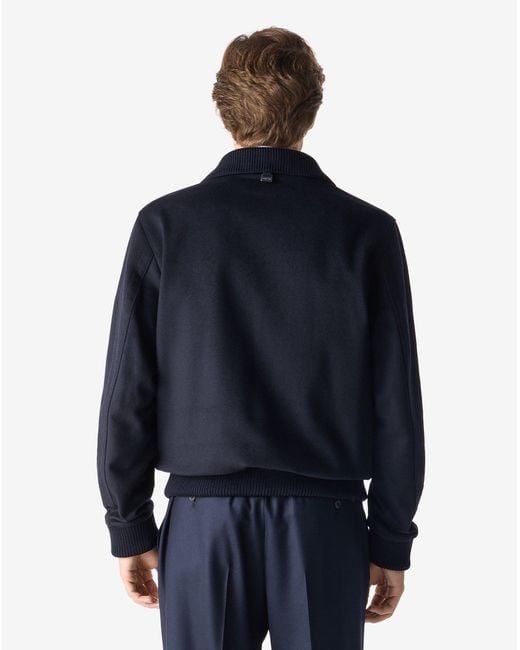 Corneliani Blue Wool And Cashmere Jacket for men