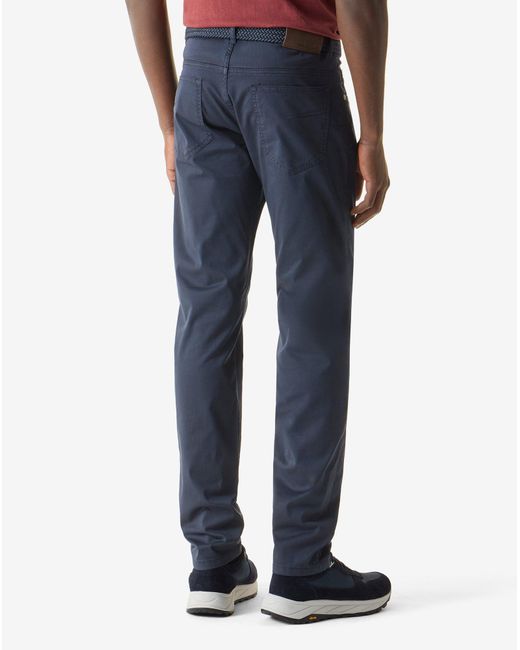Corneliani Blue Garment-Dyed Stretch Cotton Jeans for men