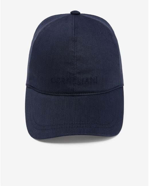 Cappello Baseball di Corneliani in Blue da Uomo