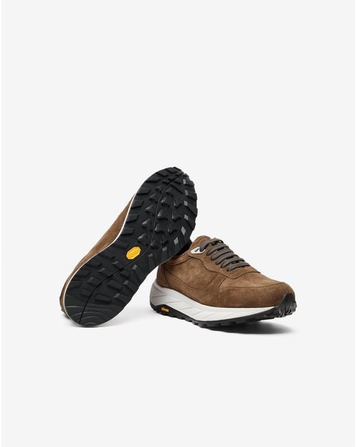 Corneliani White Suede Running Shoes for men