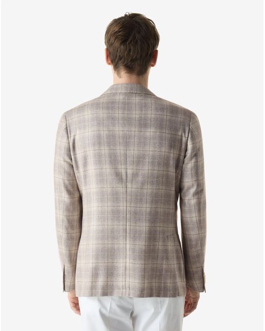 Corneliani Multicolor Overcheck Jacket for men