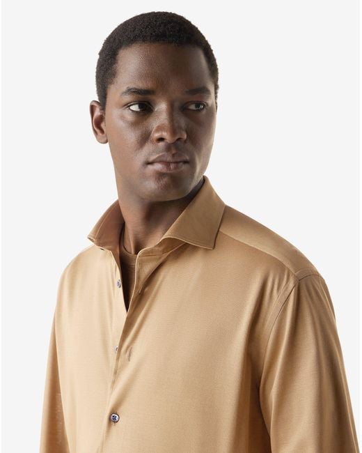 Corneliani Natural Light Jersey Shirt for men