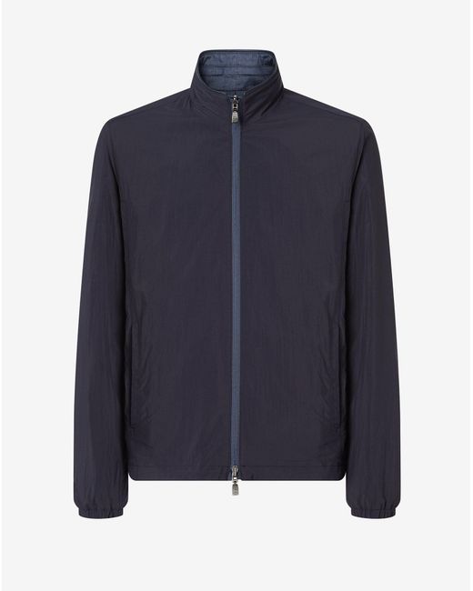 Corneliani Blue Linen-Blend Jacket for men