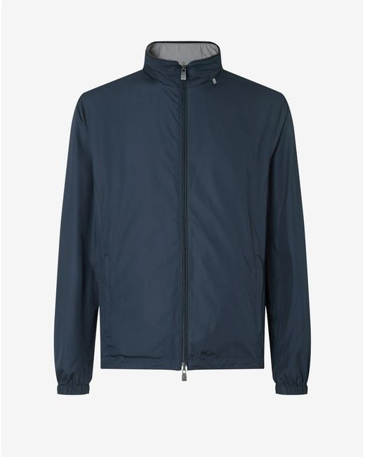 Corneliani Blue Ultra Light Technical Fabric Jacket for men