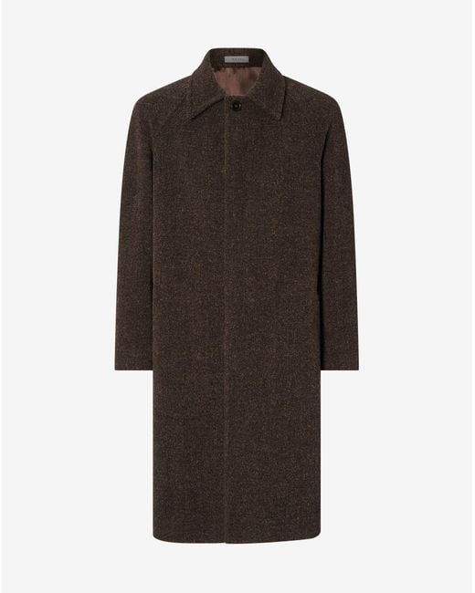 Corneliani Black Technical Wool Coat for men
