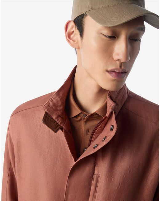 Field Jacket Color Ruggine di Corneliani in Brown da Uomo