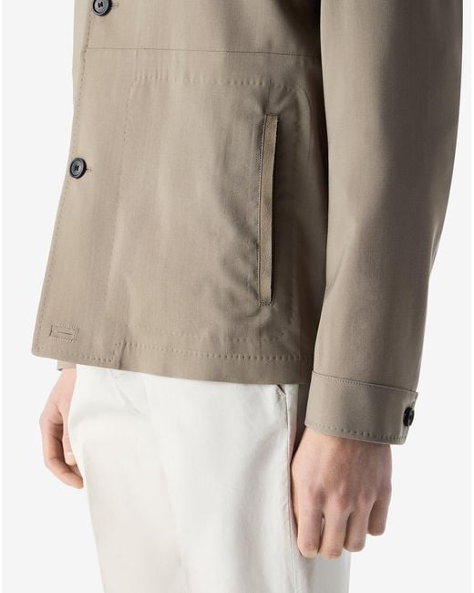 Corneliani Natural Stretch 120's Wool Overshirt for men