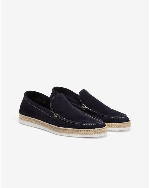 Corneliani White Suede Loafers for men