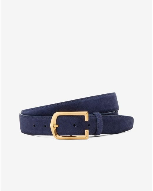Corneliani Blue Suede Belt for men