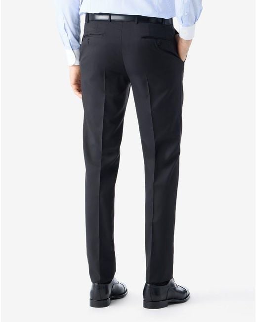 Corneliani Blue Pure Wool Trousers for men