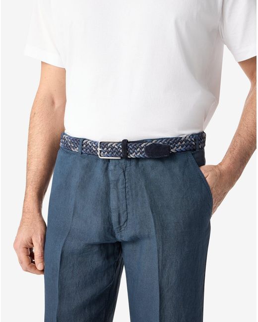 Corneliani Blue Weaved Belt for men