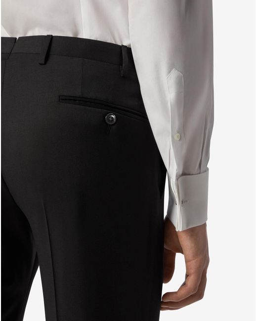 Corneliani Blue 130's Wool Trousers for men