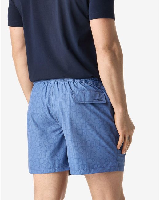 Corneliani Blue Short Boxer Swimming Trunks for men