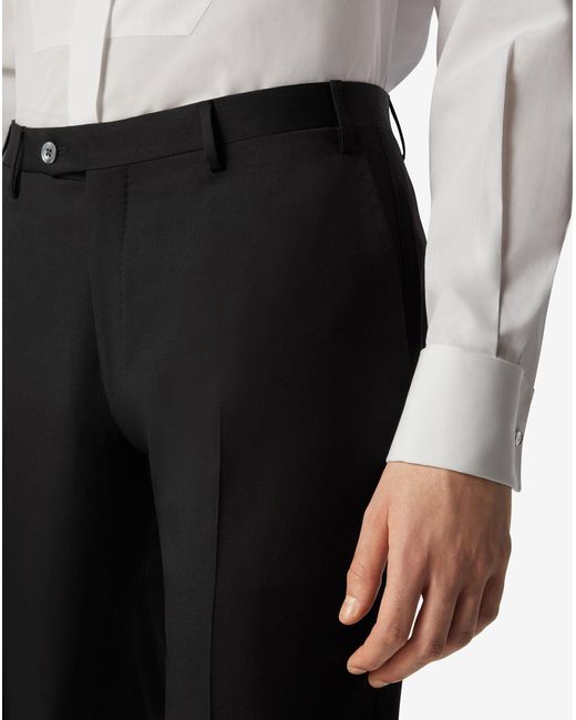 Corneliani Blue 130's Wool Trousers for men