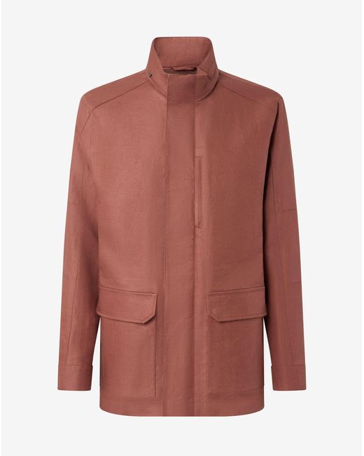 Field Jacket Color Ruggine di Corneliani in Brown da Uomo
